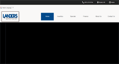 Desktop Screenshot of landersautosales.com